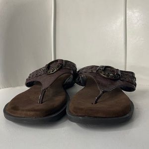 brown sandals